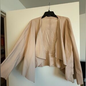 GUC Zara cropped pleather jacket